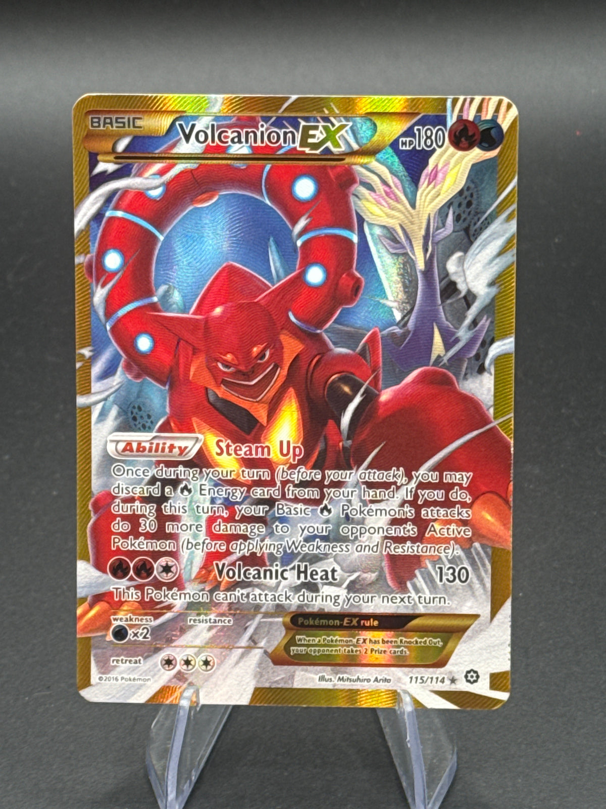 Pokémon TCG: 2016 Volcanion EX 115/114 XY: Steam Siege