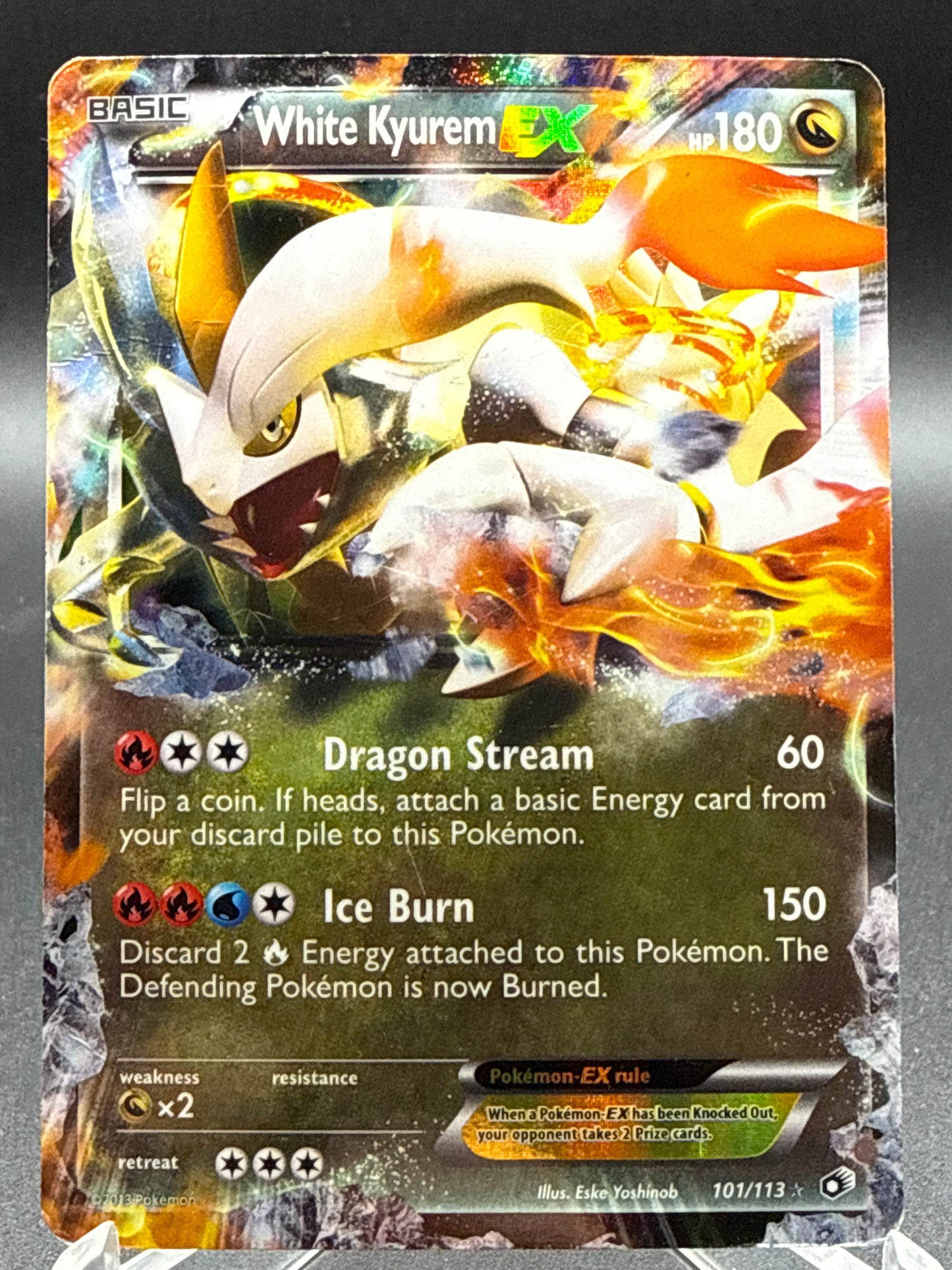 Pokémon TCG: 2013 White Kyurem EX - 101/113 - Legendary Treasures