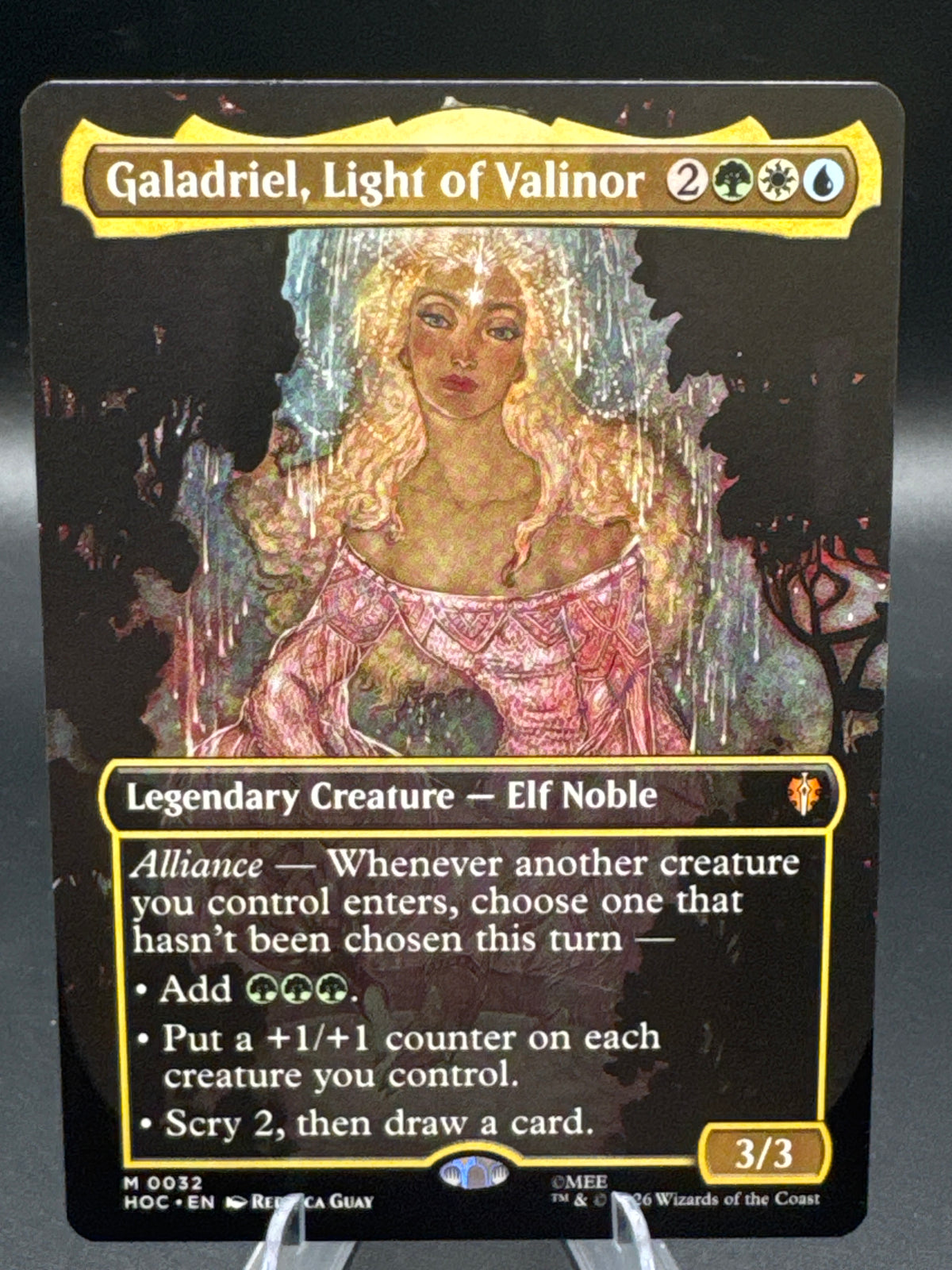 MTG TCG: 2026 Galadriel, Light of Valinor (Borderless) - 0032 - The Hobbit: Eternal-Legal (HOC)