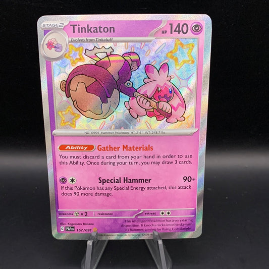 Pokémon TCG: 2024 Tinkaton 167/091 S&V Paldean Fates Baby Shiny