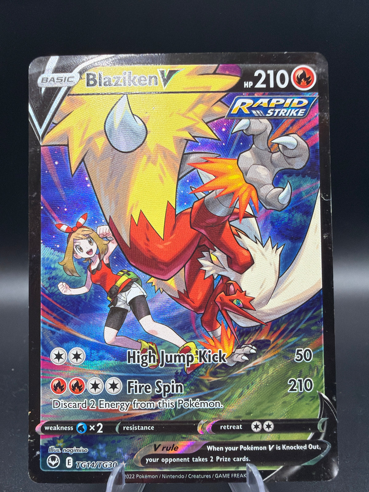 Pokémon TCG: 2022 - Blaziken V - TG14/TG30 - SWSH: Silver Tempest Trainer Gallery