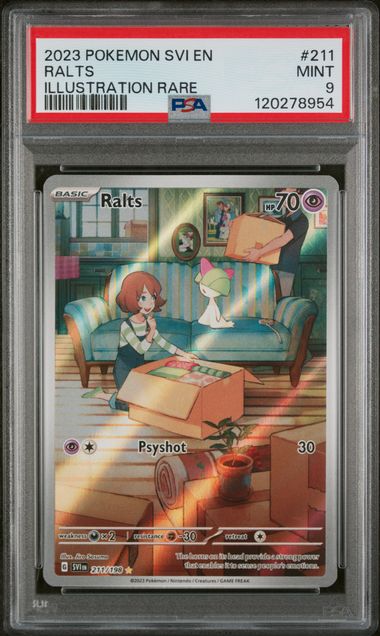 PSA 9 Pokémon TCG: 2023 Ralts - 211/198 - SV: Scarlet & Violet