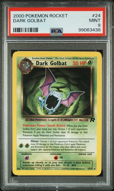 PSA 9 Pokémon TCG: 2000 Dark Golbat 24/82 Team Rocket