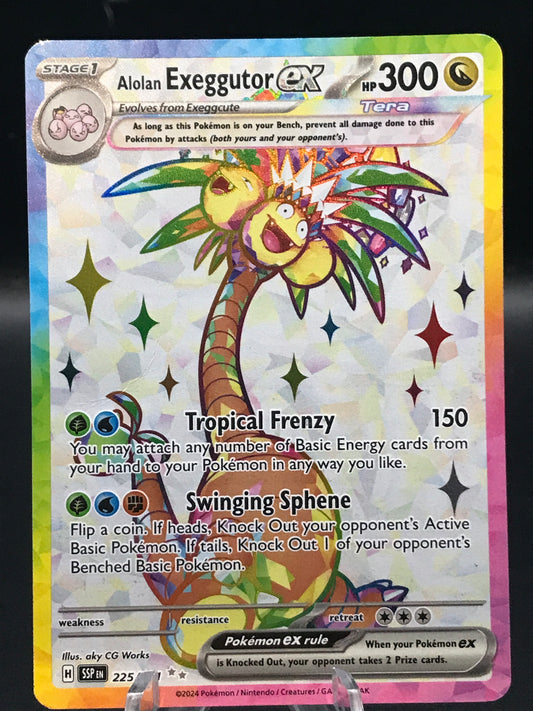Pokémon TCG: 2024 Alolan Exeggutor ex 225/191 S&V: Surging Sparks