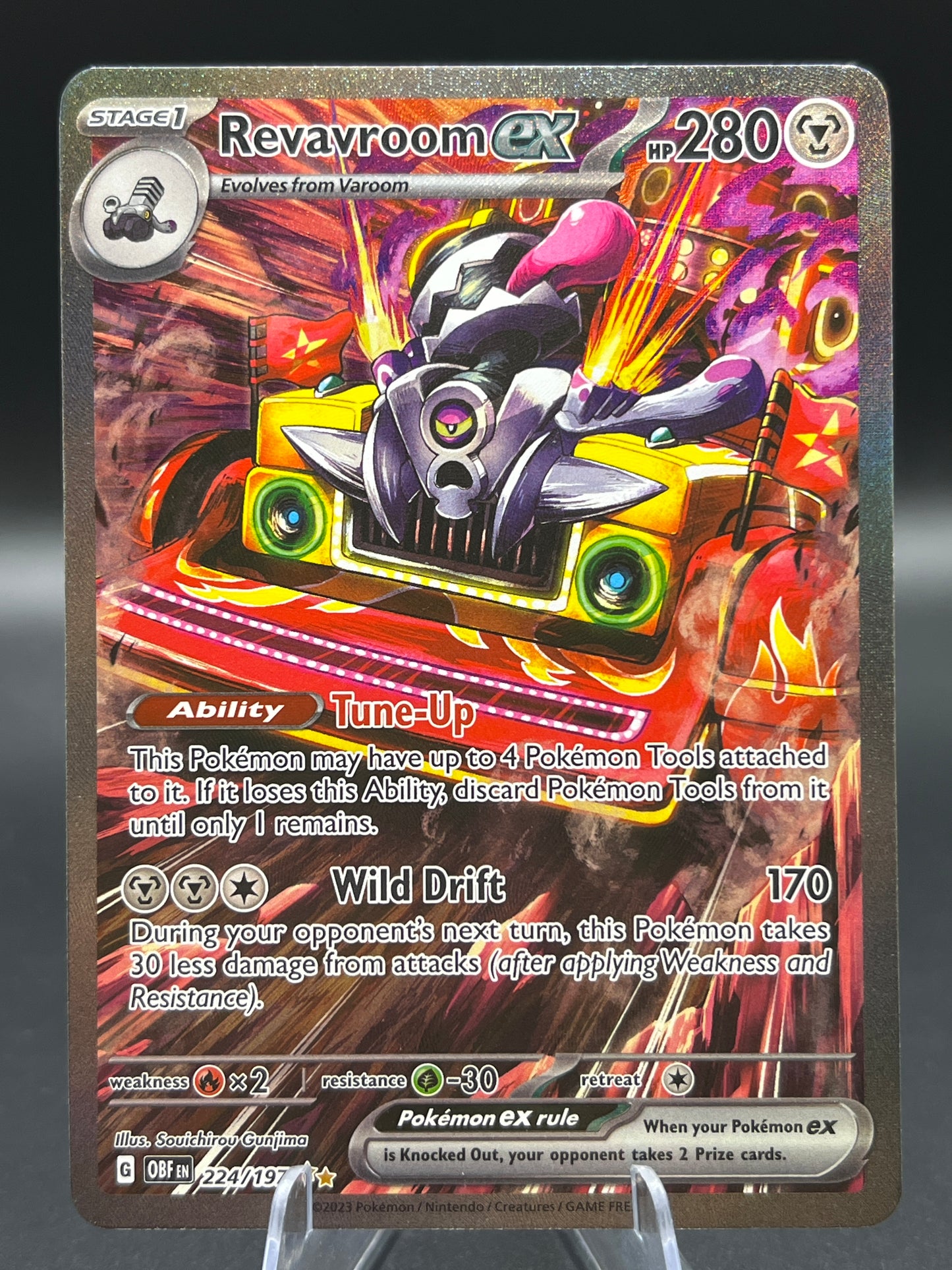 Pokémon TCG: 2023 Revavroom ex 224/197 SV: Obsidian Flames
