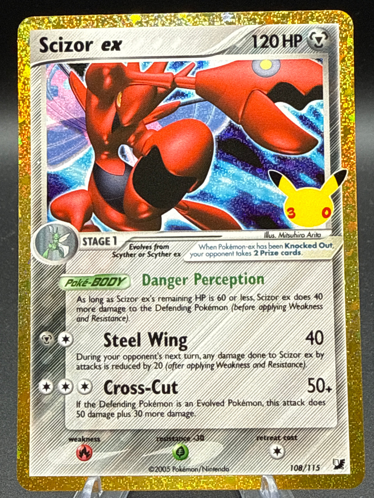 Pokémon TCG: 2026 Scizor ex 108/115 - ME: 30th Celebration Classic Collection (30C)