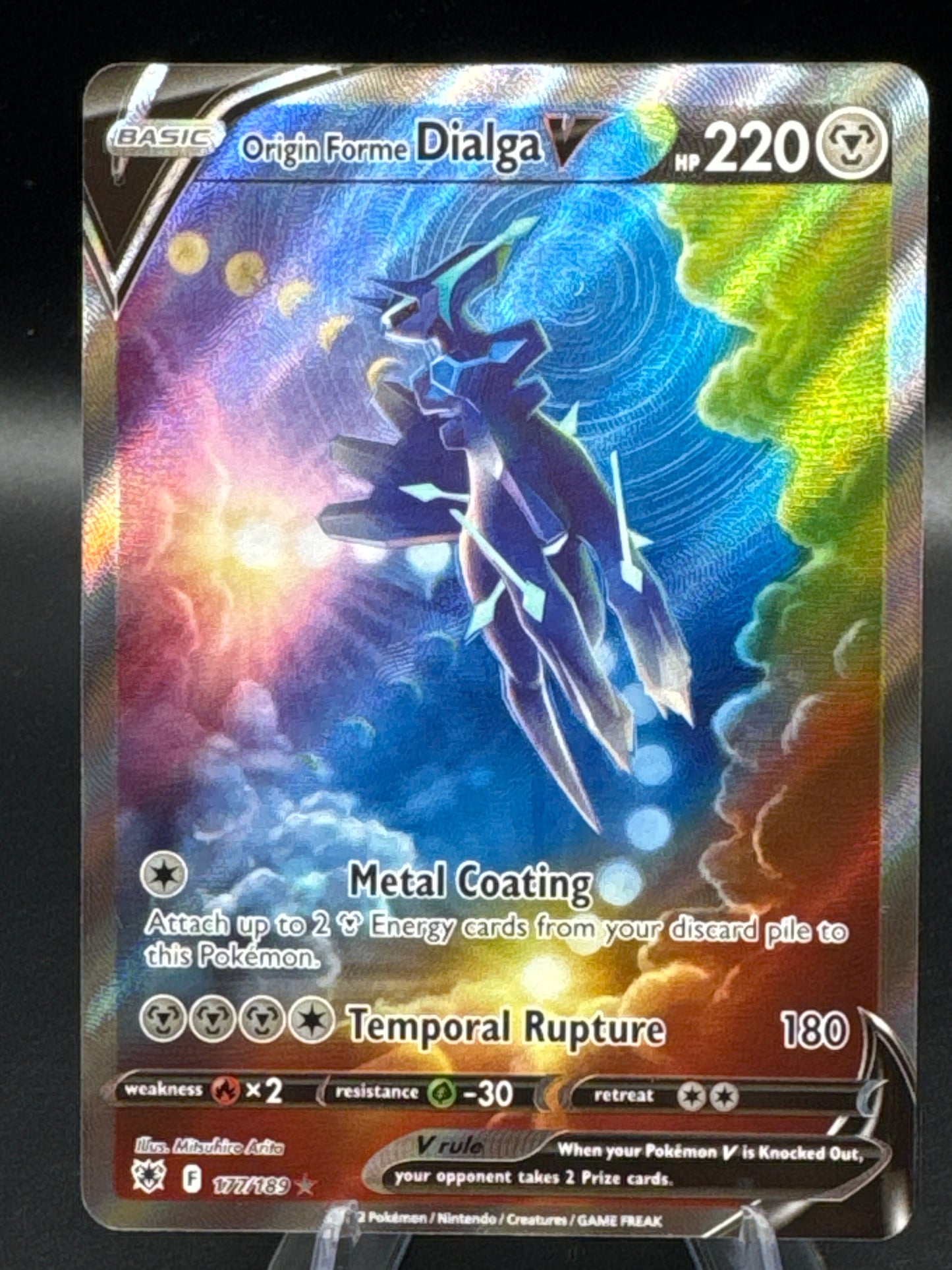 Pokémon TCG 2022 Origin Forme Dialga V - 177/189 - SWSH10: Astral Radiance