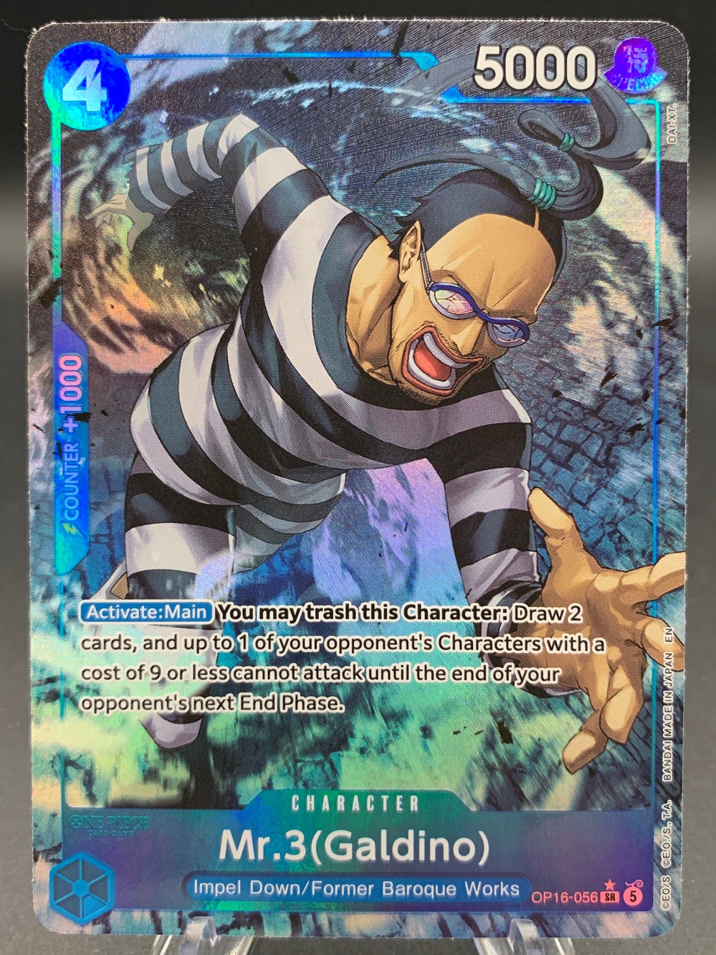 One Piece TCG: Mr.3(Galdino) (056) (Alternate Art) - The Time of Battle (OP16)