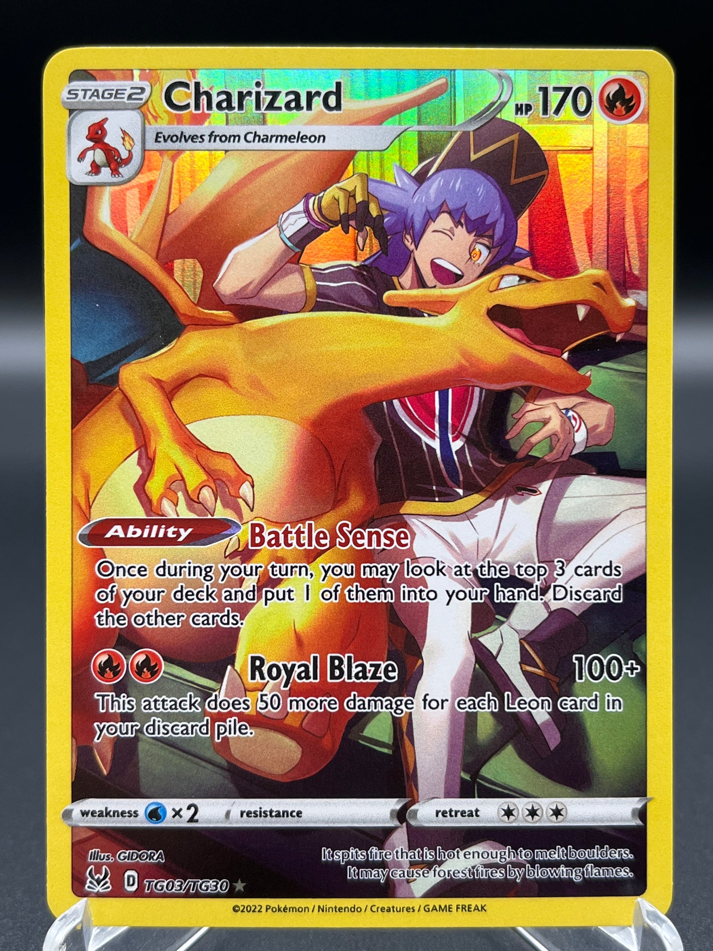 Pokémon TCG: 2022 Charizard - TG03/TG30 - SWSH: Lost Origin Trainer Gallery