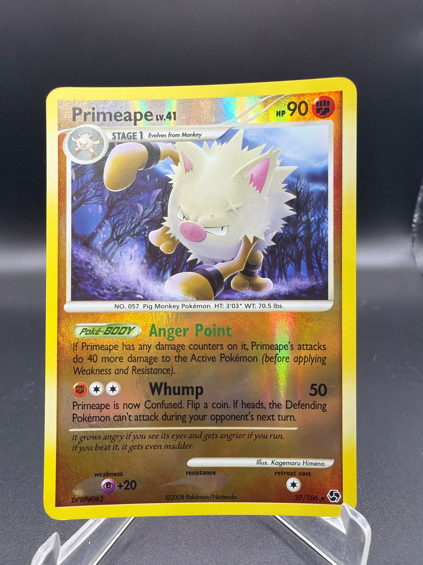 Pokémon TCG: 2008 Primeape - 27/106 - Great Encounters (GE)