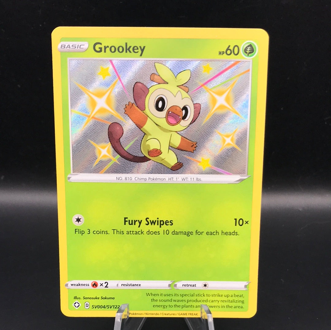 Pokémon TCG: 2021 Grookey SV004/SV122 SWSH: Shining Fates Shiny Vault (Near Mint)