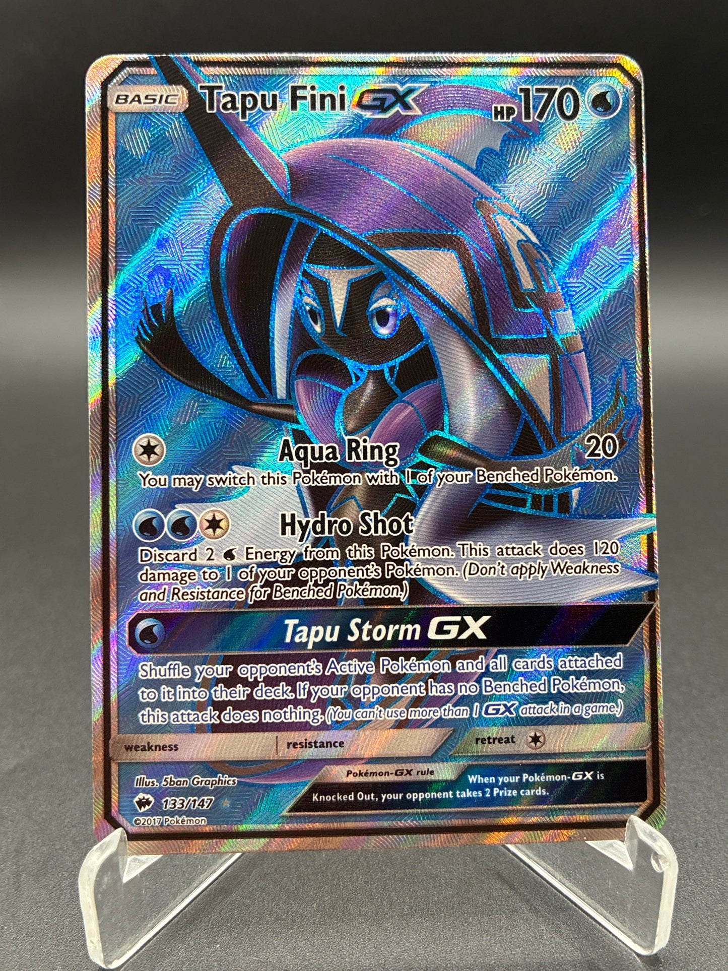 Pokémon TCG 2019 Tapu Fini GX 133/147 SM: Burning Shadows