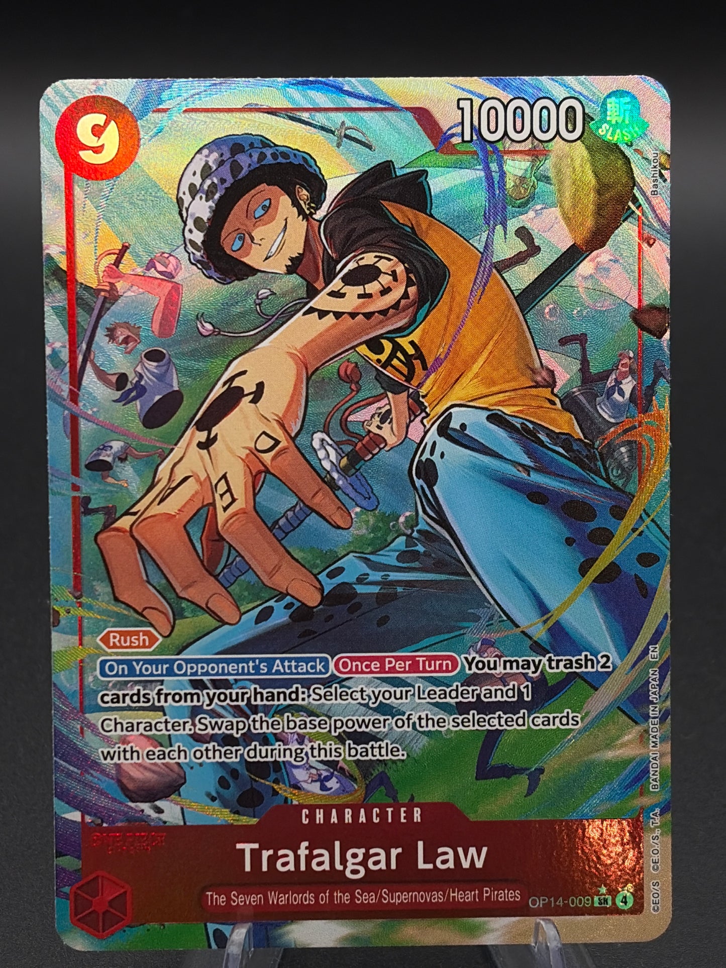 One Piece TCG: Trafalgar Law - OP14-009 - The Azure Sea's Seven