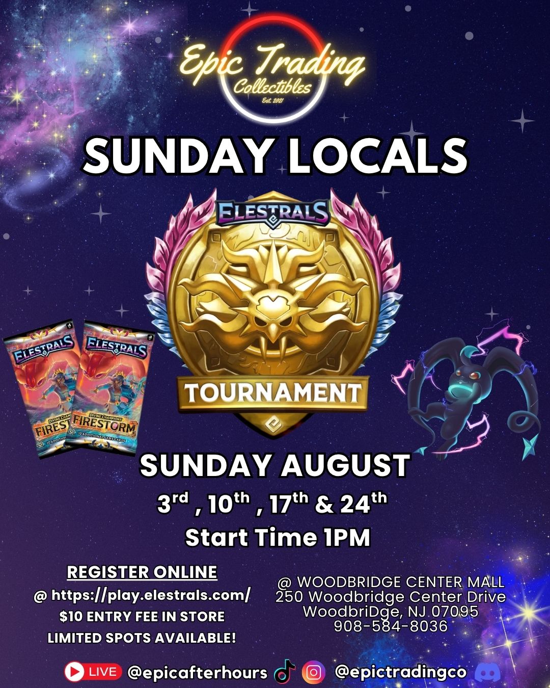 EPIC Elestrals TCG: Sunday Locals - Woodbridge