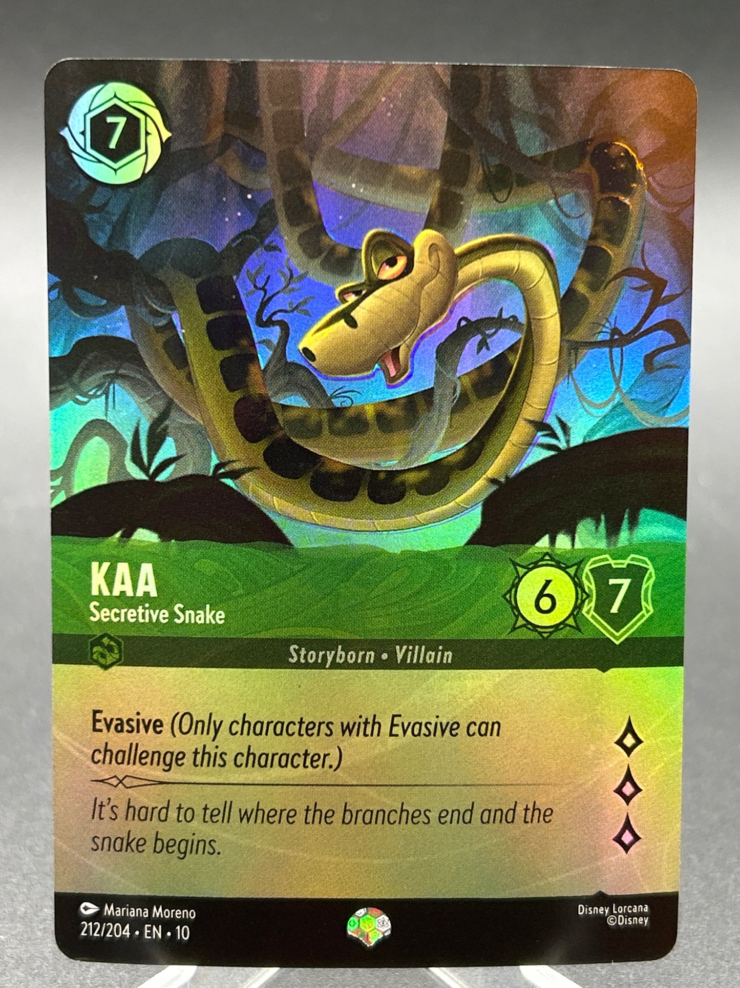 Disney Lorcana TCG: Kaa 212/204 - Secretive Snake (Epic) - Whispers in the Well