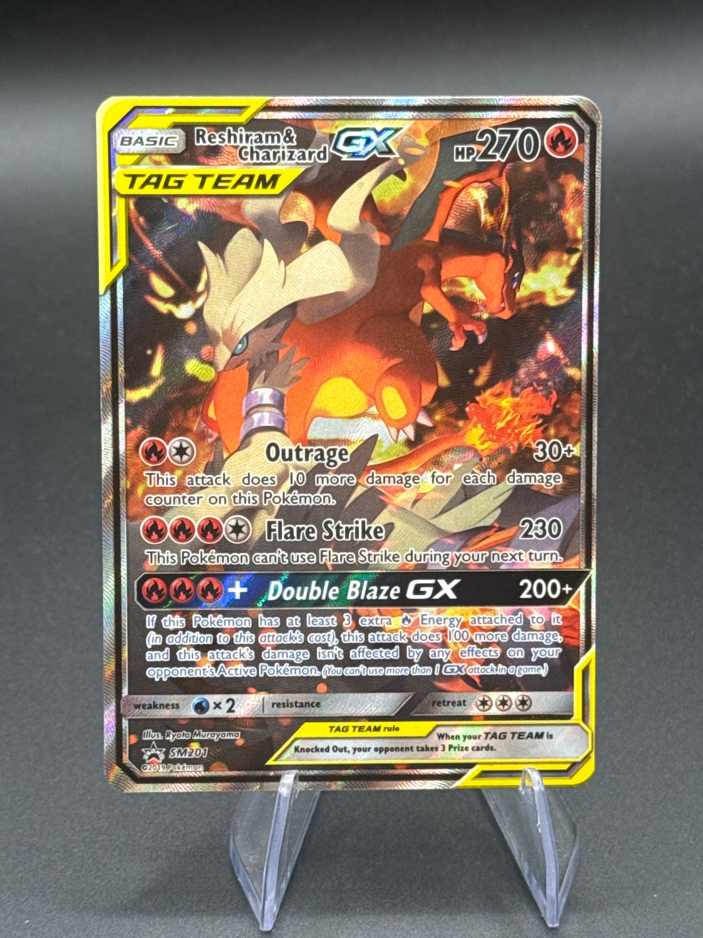 Pokémon TCG: 2019 Reshiram & Charizard GX - SM201 Tag Team Promo