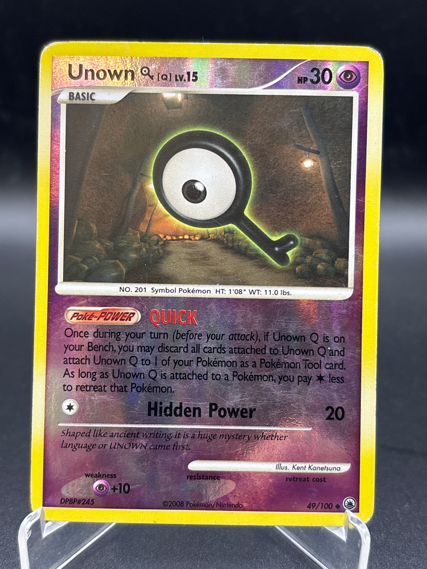 Pokémon TCG: 2008 Unown 49/100 - Majestic Dawn Reverse Holo
