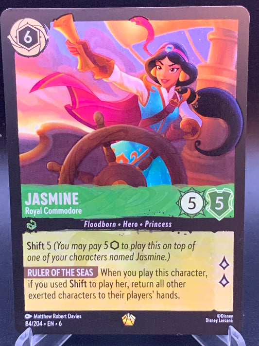 Lorcana TCG: Jasmine Royal Commodore 84/204 Azurite Sea