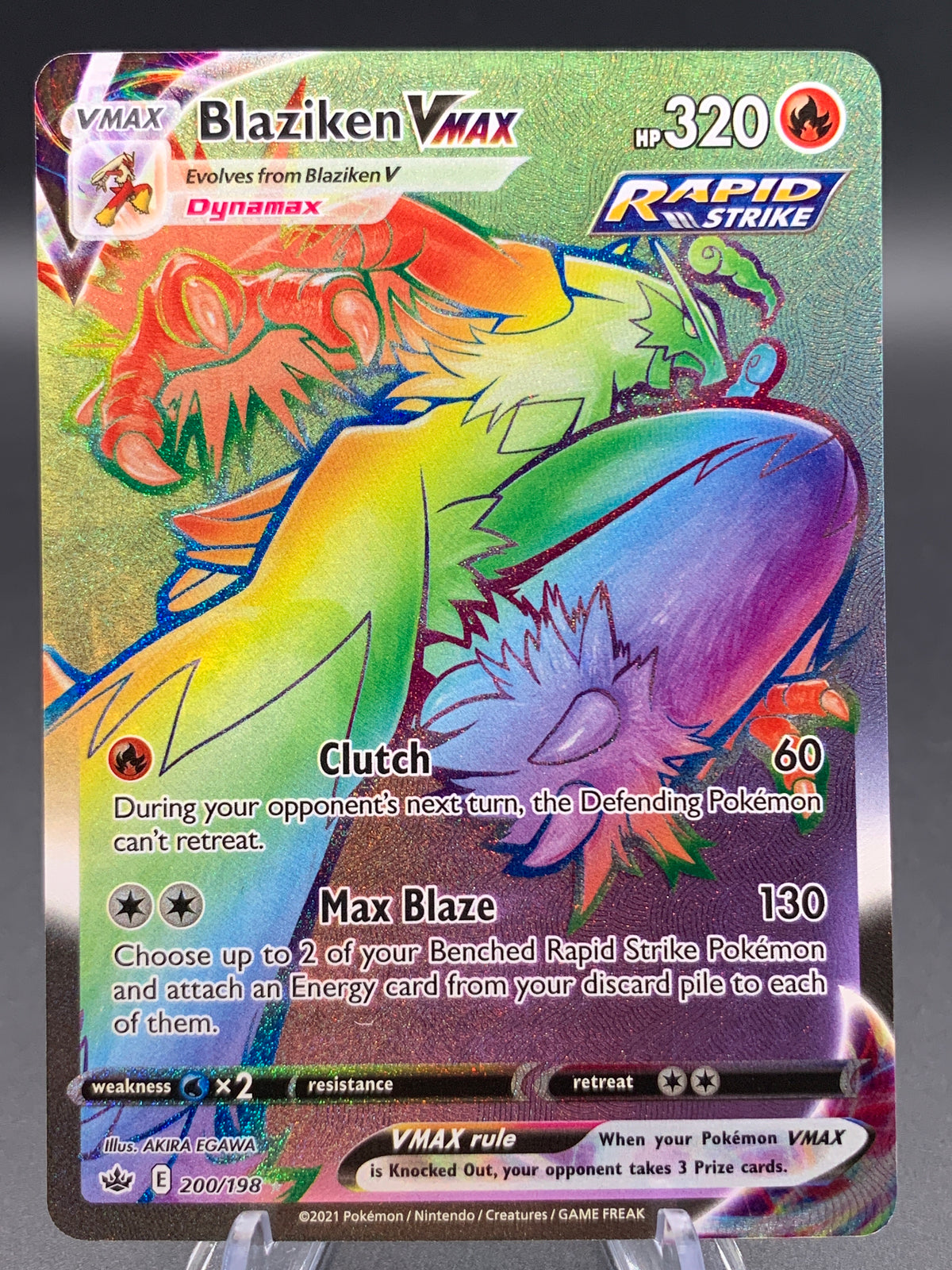Pokémon TCG: 2021 Blaziken VMAX - 200/198 - SWSH06: Chilling Reign