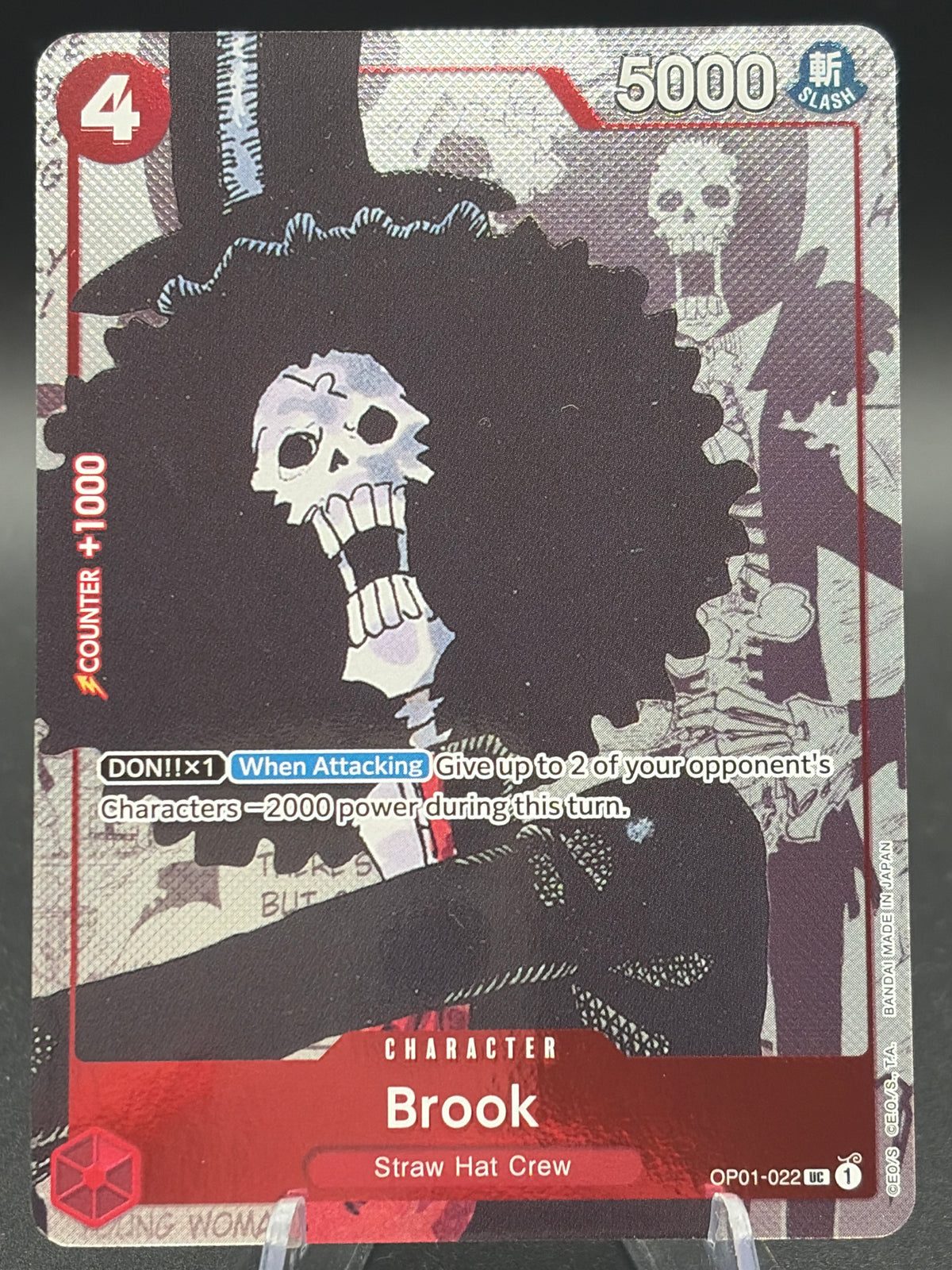 One Piece TCG: Brook - OP01-022 (Alternate Art) - One Piece Promotion Cards (OP-PR)