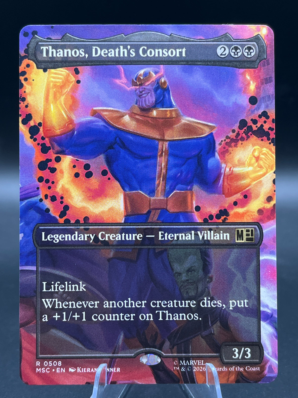 MTG TCG: 2026 Thanos, Death's Consort (Borderless) - 0508 - Commander: Marvel Super Heroes (MSC)