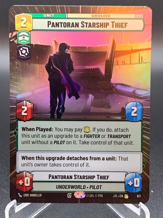 Star Wars TCG: Pantoran Starship Thief (Hyperspace Foil) - Jump to Lightspeed (JTL)