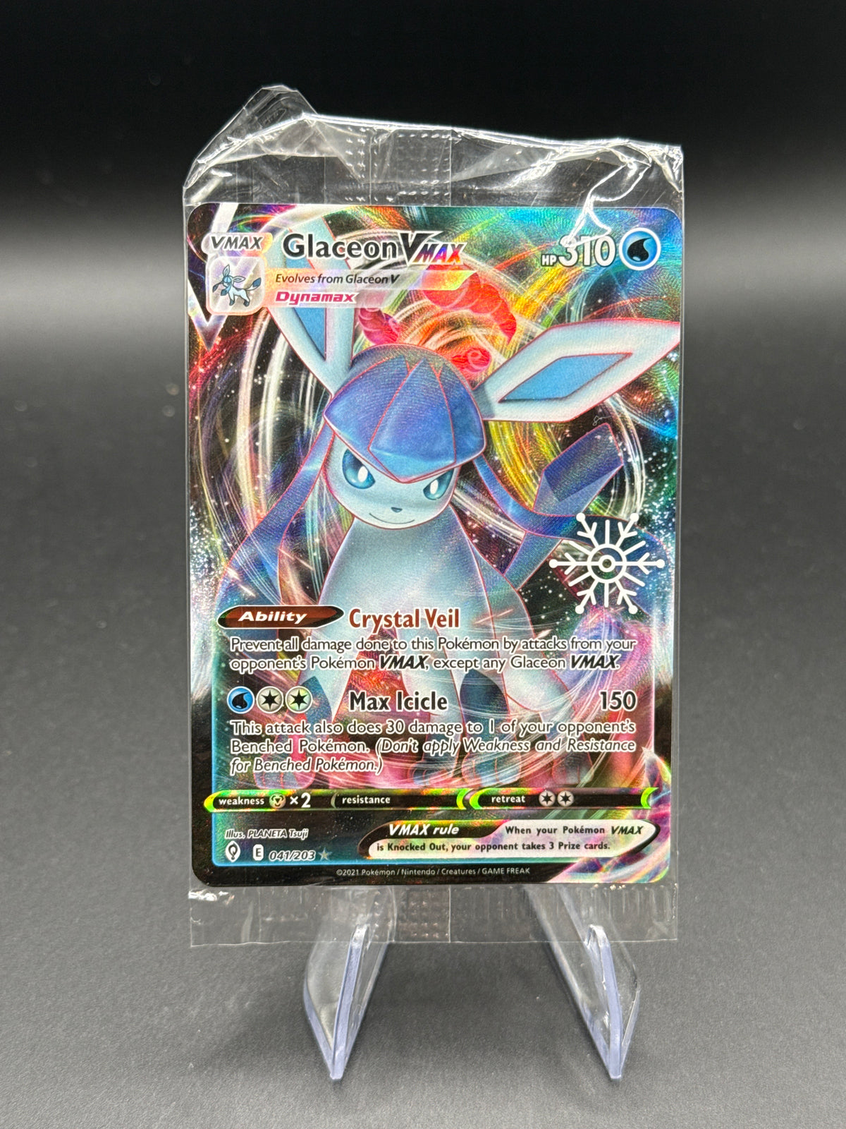 Pokémon TCG 2025 Glaceon VMAX - 041/203 - Holiday Calendar - Miscellaneous Cards & Products (Sealed)