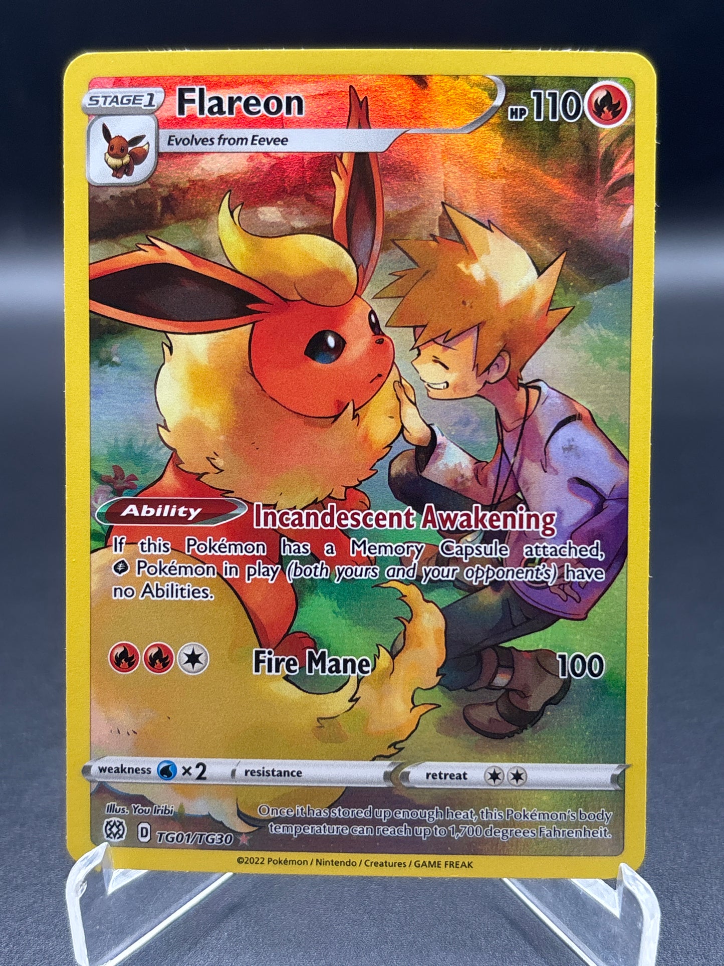 Pokémon TCG: Flareon TG01/TG30 - SWSH09: Brilliant Stars Trainer Gallery (SWSH09:TG)
