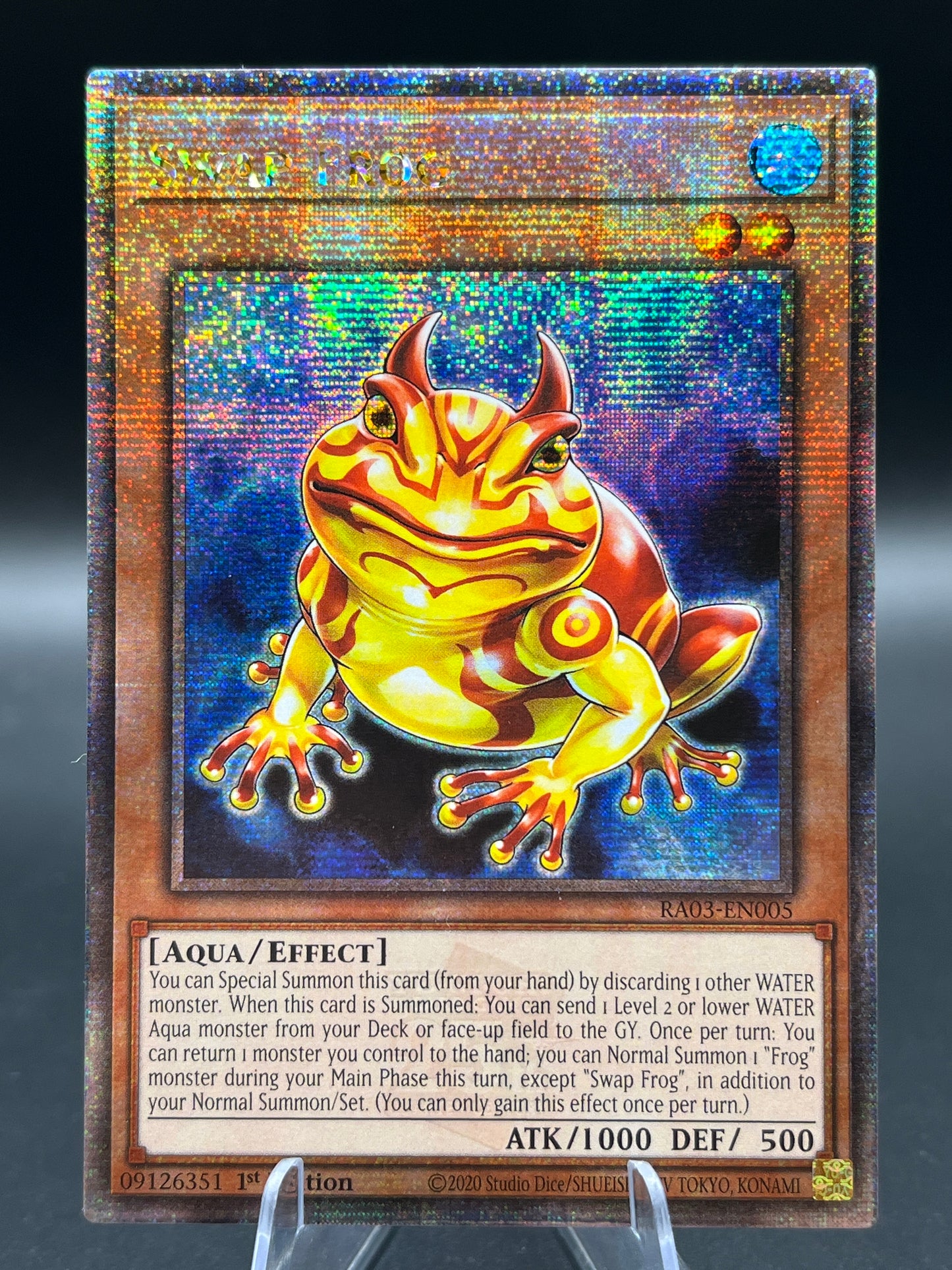 Yu-Gi-Oh! TCG: Swap Frog (Quarter Century Secret Rare) - Quarter Century Bonanza