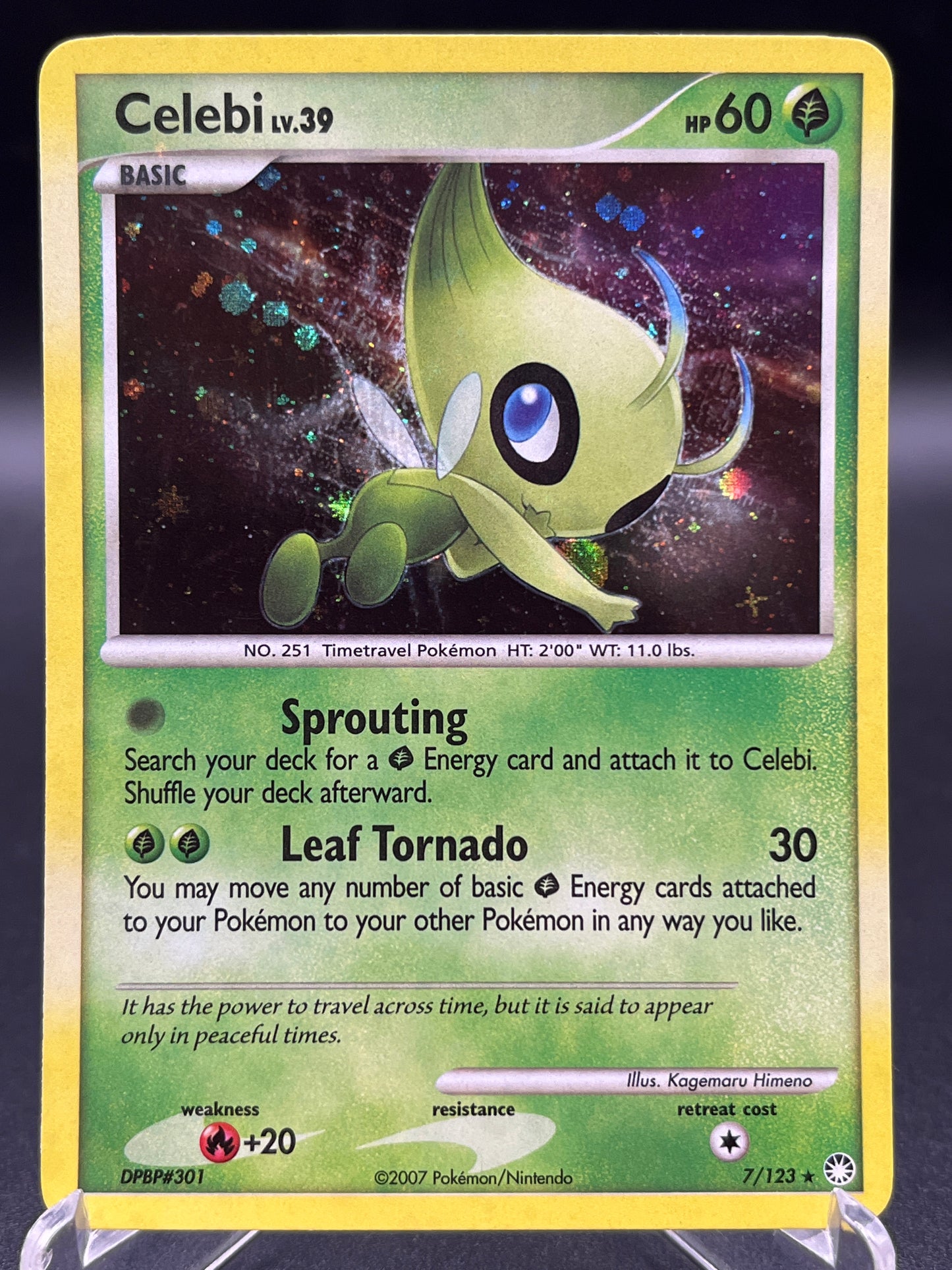 Pokémon TCG: 2007 Celebi Holo 7/123 Mysterious Treasures