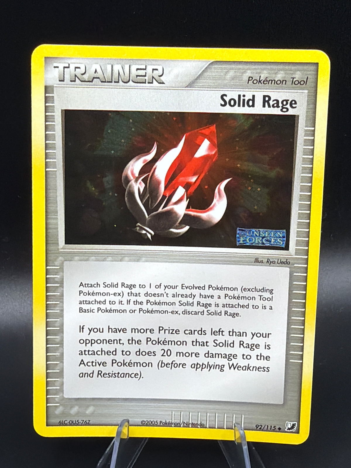 Pokémon TCG: Solid Rage 92/115 Unseen Forces Stamped Holo