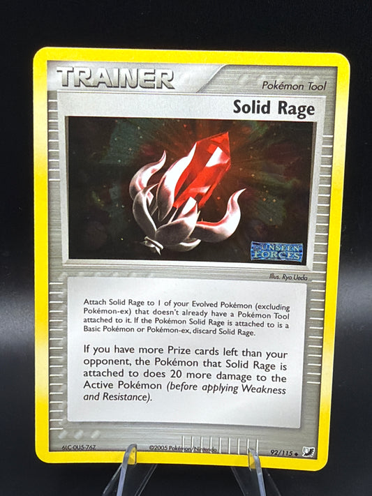 Pokémon TCG: Solid Rage 92/115 Unseen Forces Stamped Holo