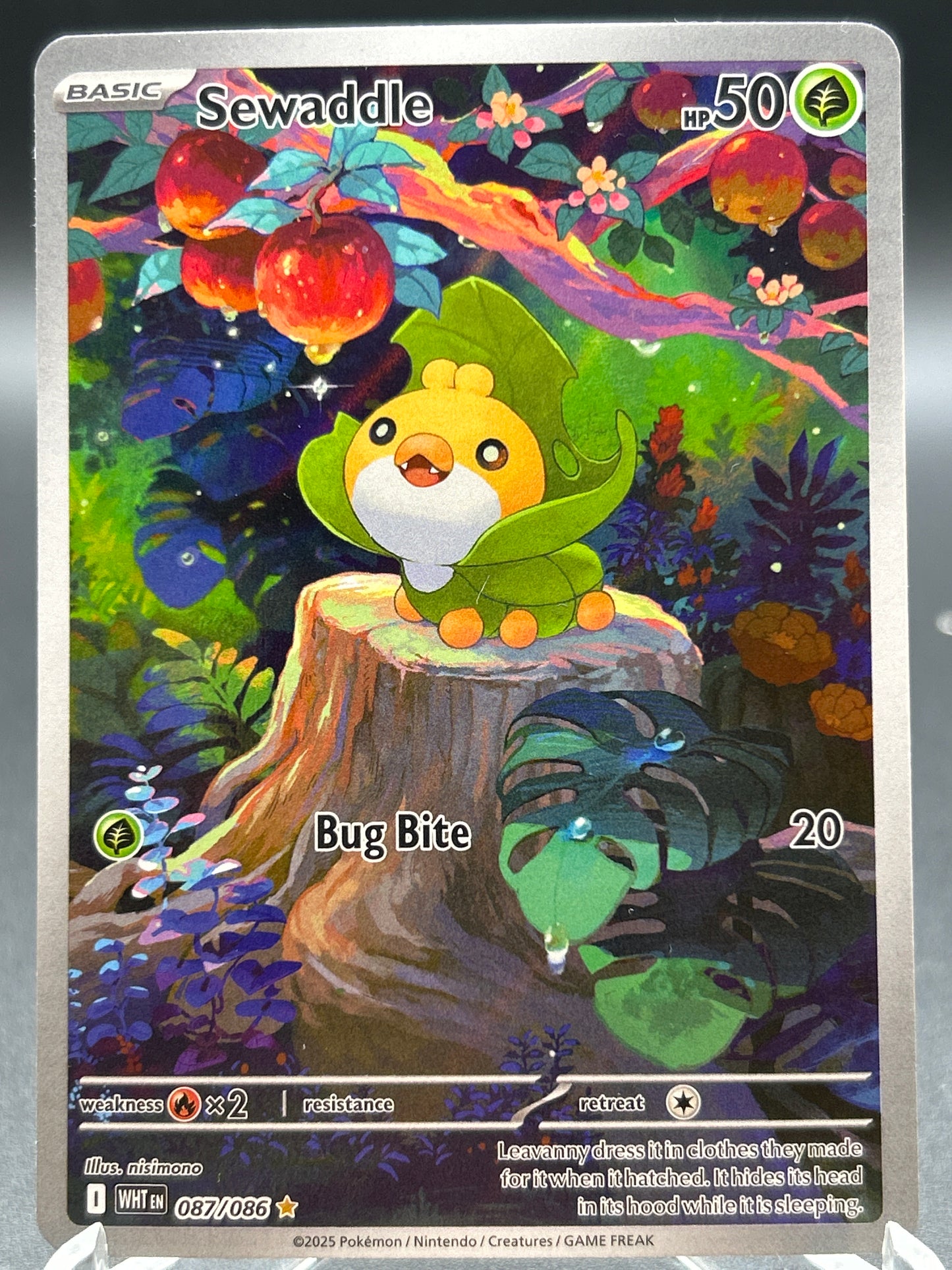 Pokémon TCG: 2025 Sewaddle - 087/086 -  SV: White Flare