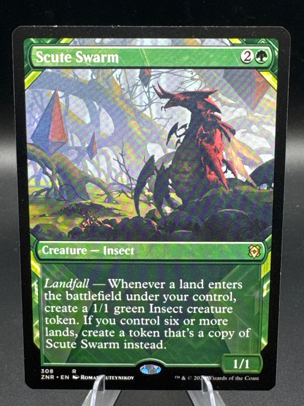 MTG TCG: 2020 Scute Swarm (Showcase) - 308 - Zendikar Rising (ZNR)