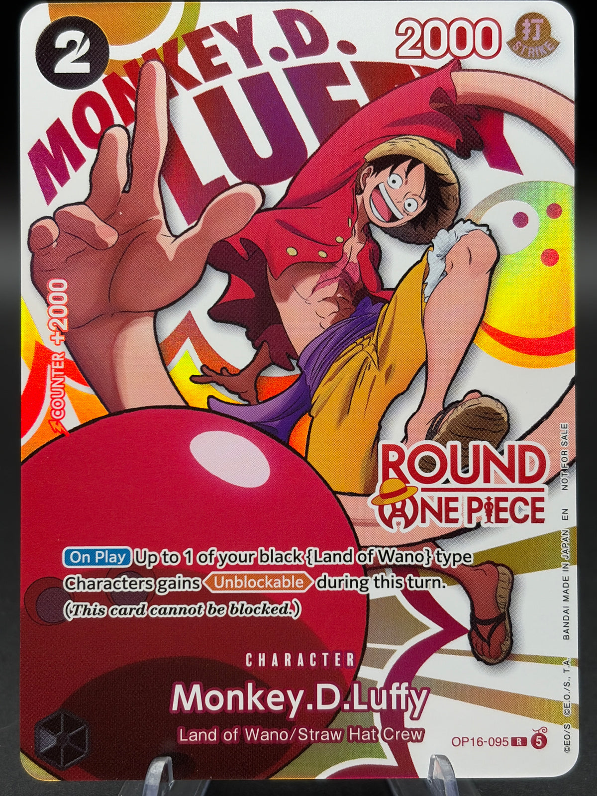 Pokémon TCG: Monkey.D.Luffy (Round 1 Promo) - One Piece Promotion Cards (OP-PR)