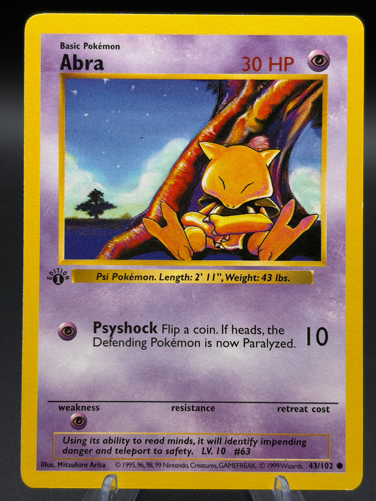 Pokémon TCG: 1999 Abra - Base Set (Shadowless) (BSS)