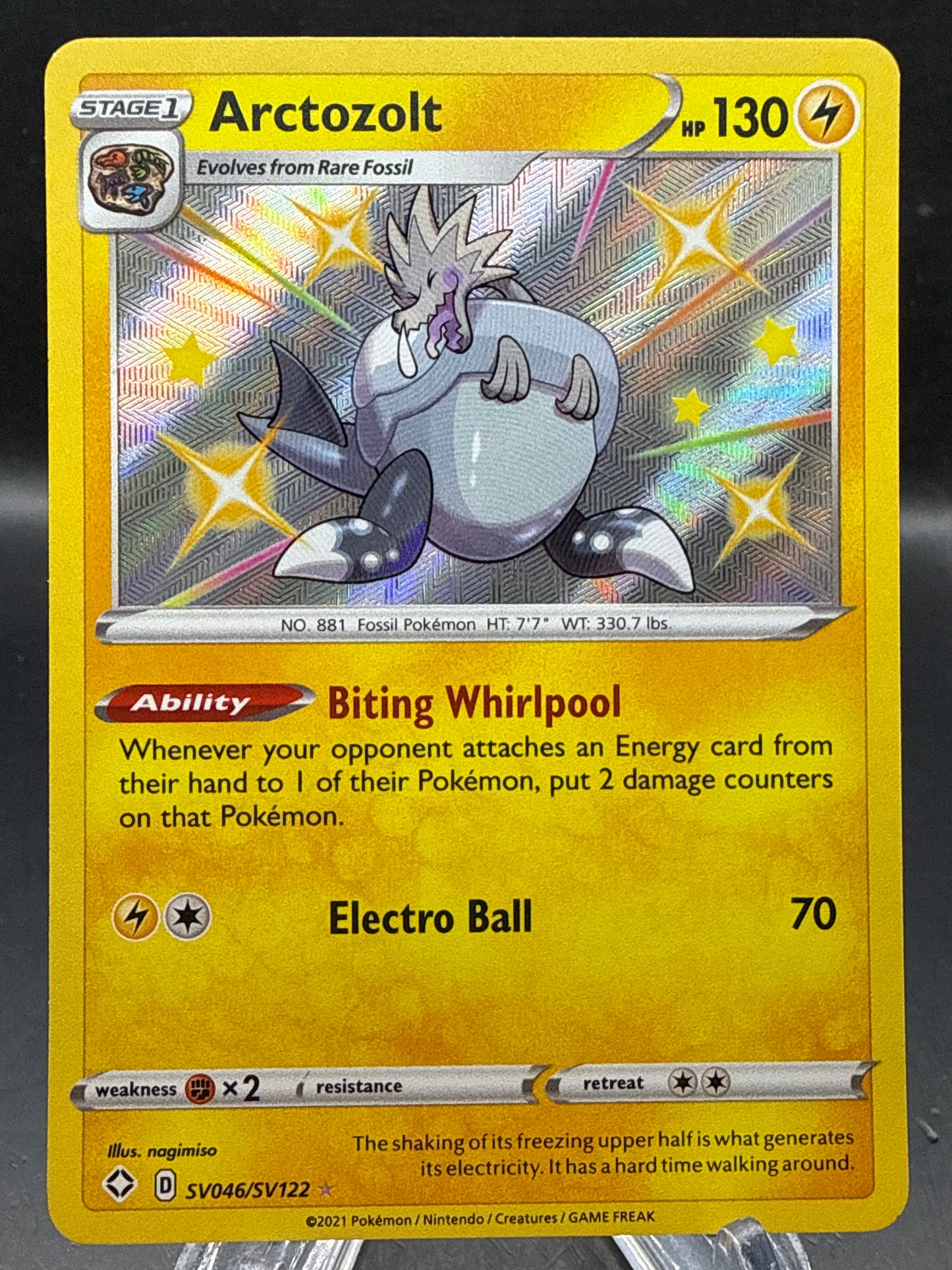 Pokémon TCG: 2021 Arctozolt SV046/SV122 SWSH: Shining Fates Shiny Vault