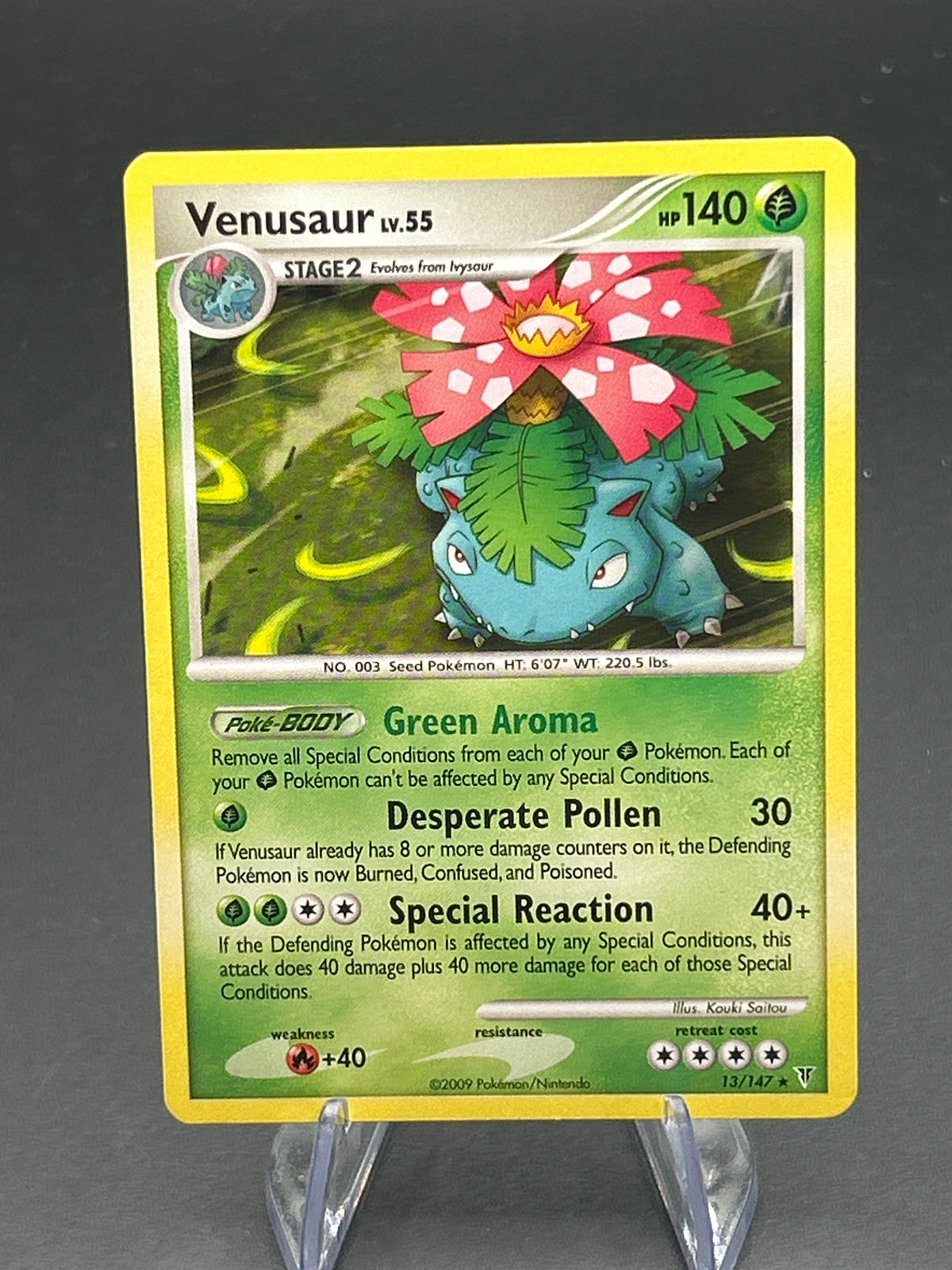 Pokémon TCG: 2009 Venusaur LV.55 13/147 Platinum Supreme Victors