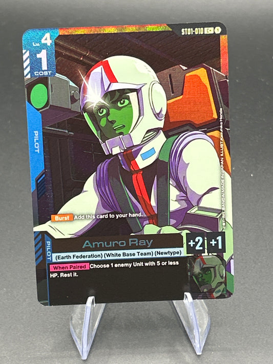 Gundam TCG: Amuro Ray (C+) - Starter Deck 01: Heroic Beginnings (ST01)