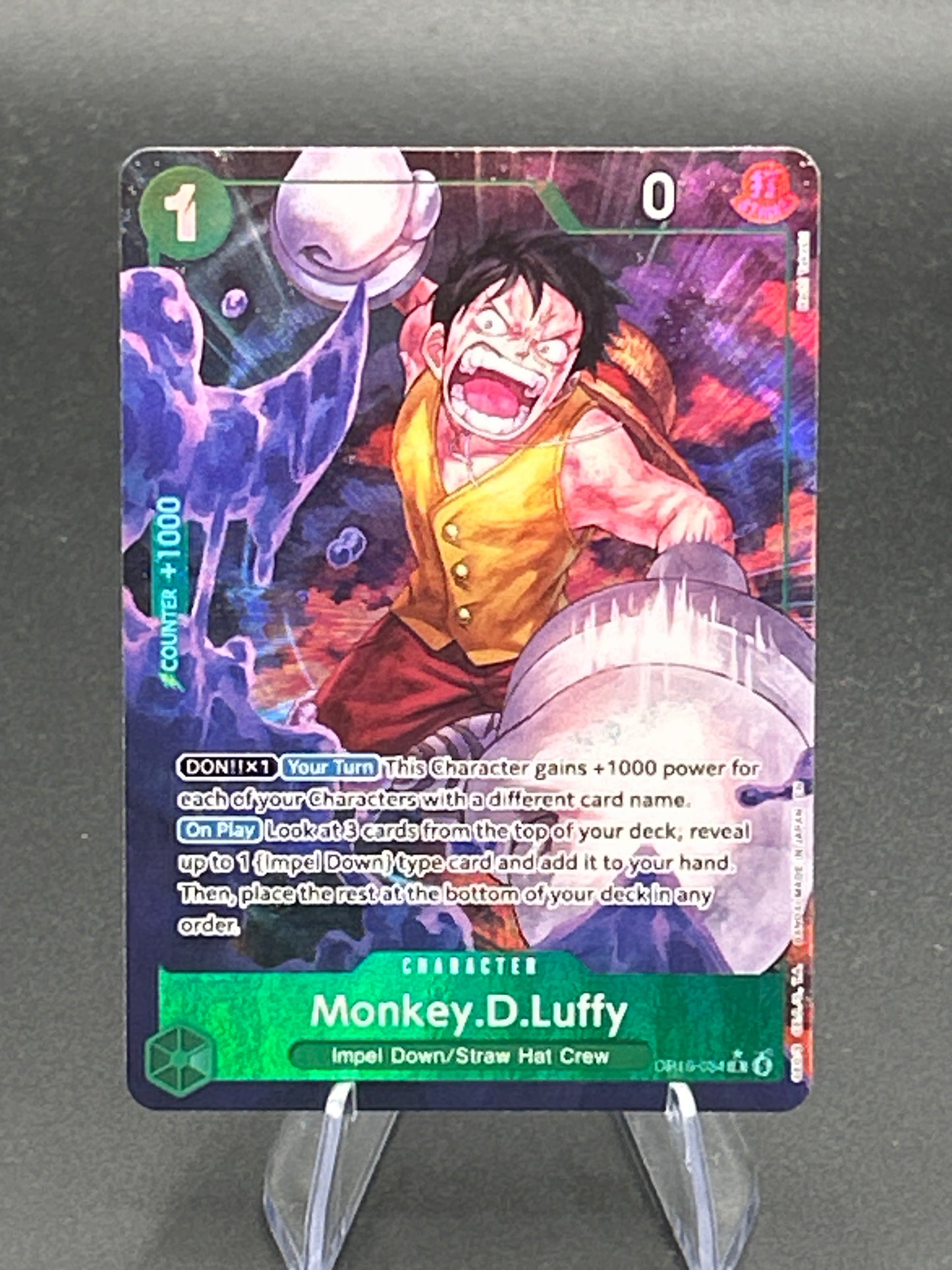 One Piece TCG: Monkey.D.Luffy (034) (Alternate Art) - The Time of Battle (OP16)