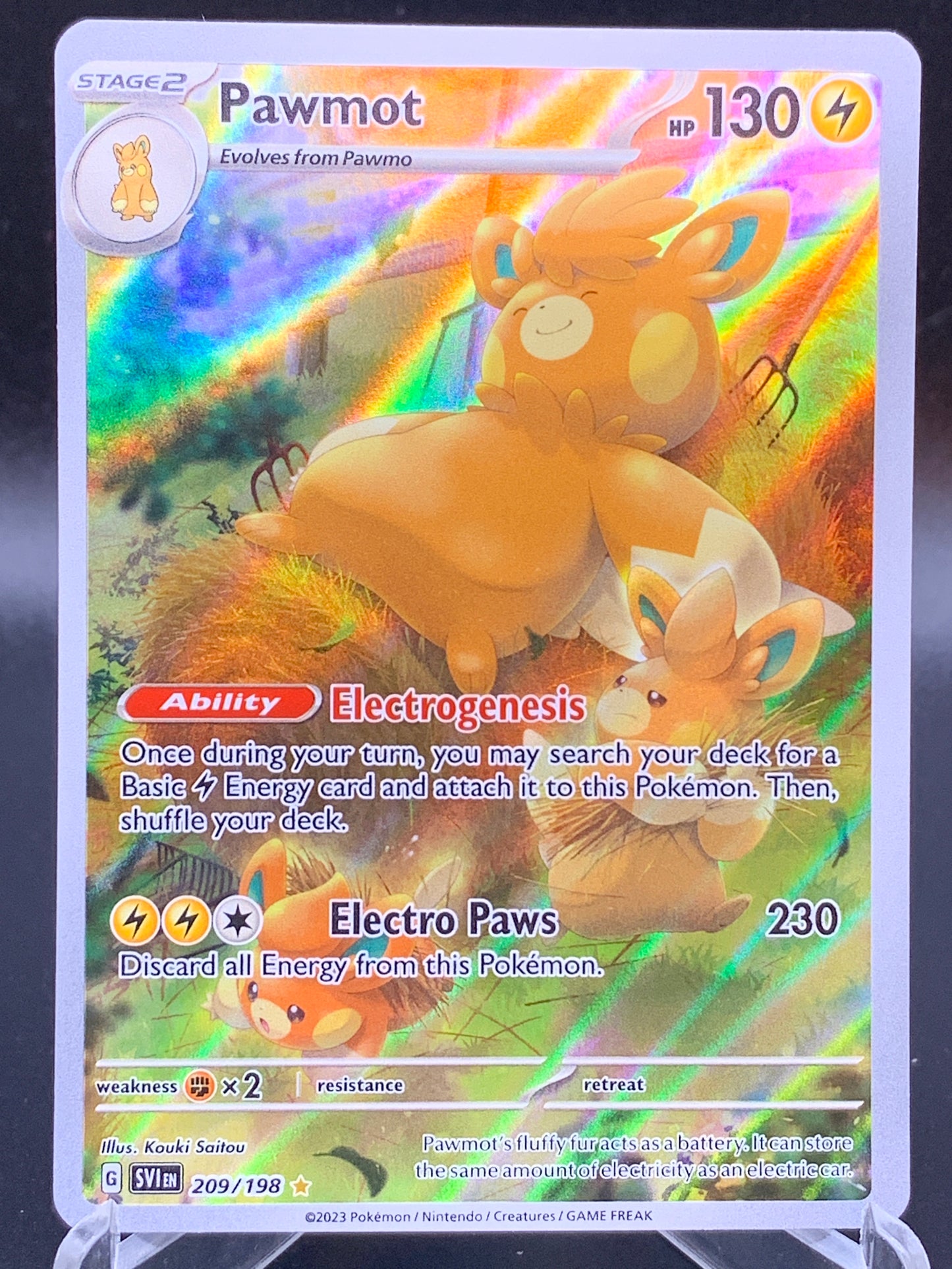 Pokémon TCG: 2023 Pawmot 209/198 SV: Scarlet & Violet Base Set
