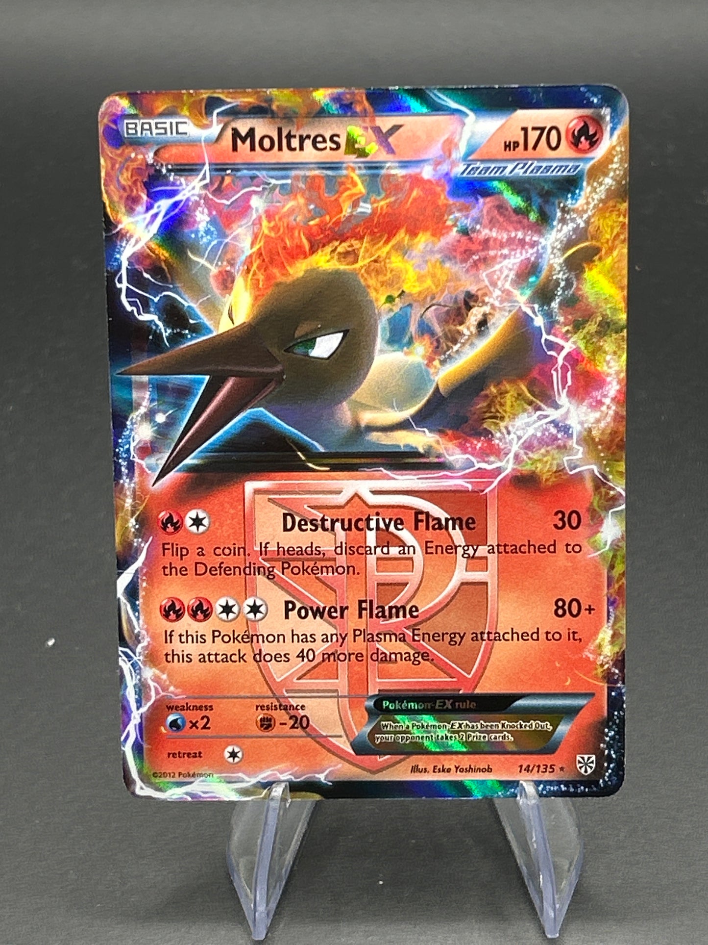 Pokémon TCG: 2012 Moltres EX - 14/135 - BW: Plasma Storm - DMG
