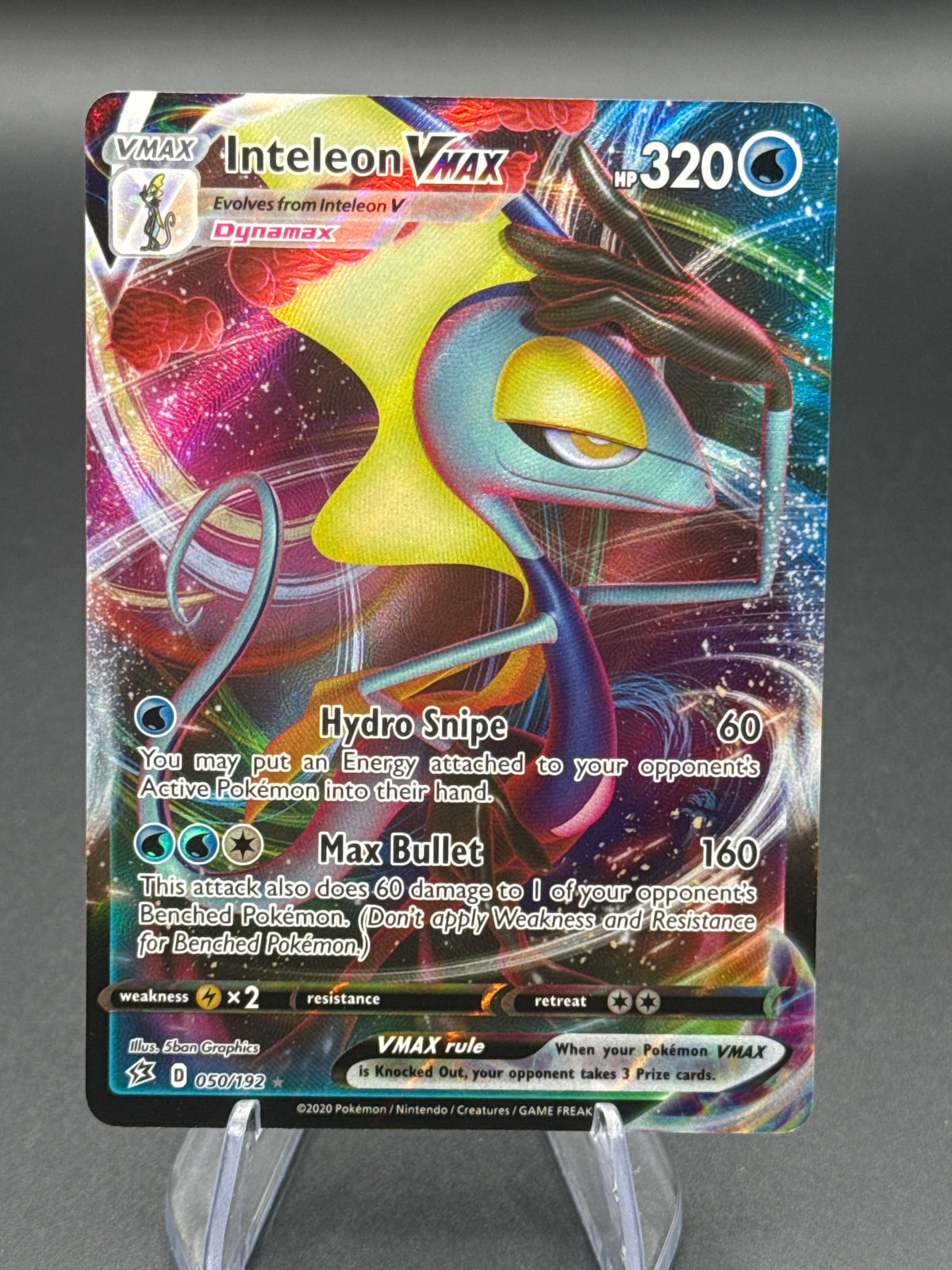 Pokemon TCG: Inteleon VMAX 050/192  - SWSH02:  Rebel Clash