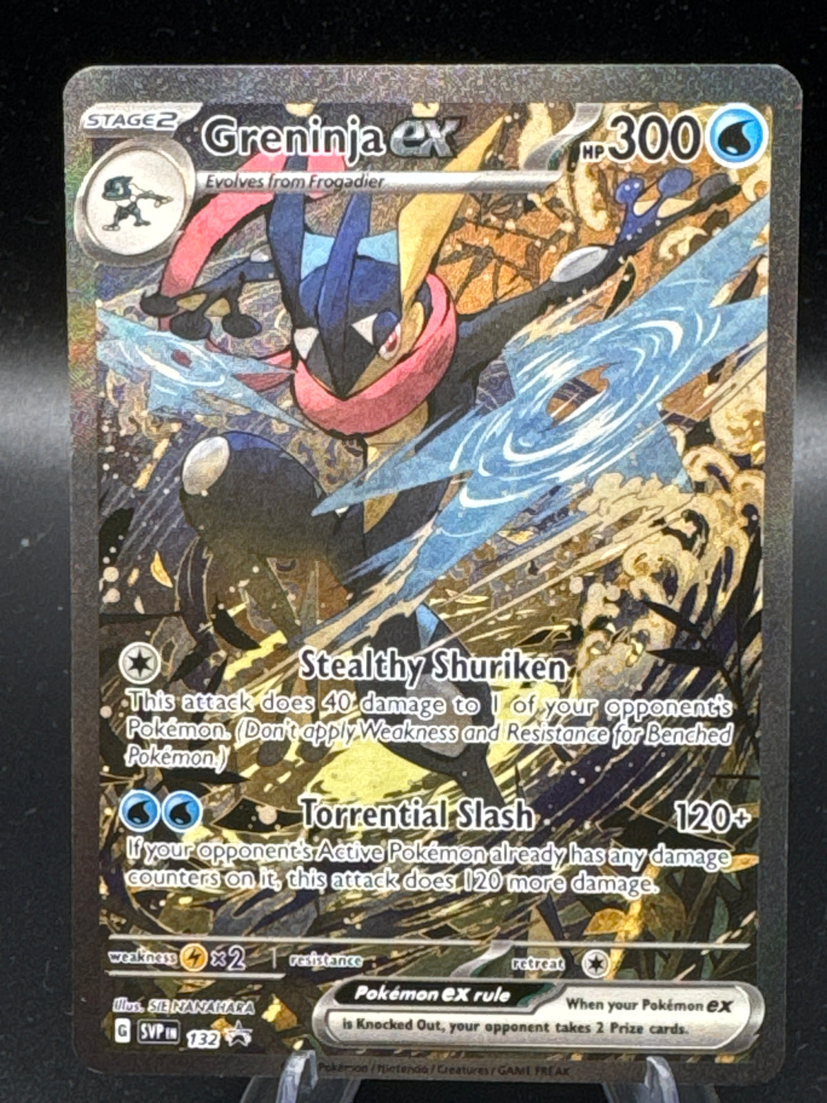 Pokemon TCG: Greninja Ex SVP 132 Special Illustration Scarlet & Violet Promo