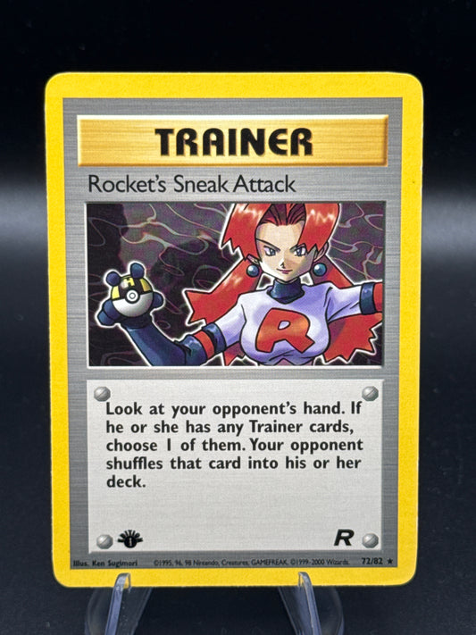 Pokémon TCG: 2000 - Rocket's Sneak Attack 72/82 - 1st Edition - Team Rocket