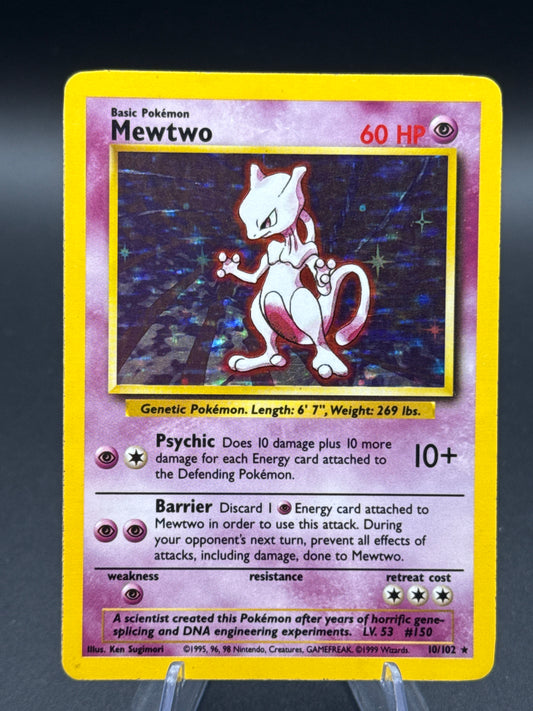 Pokémon TCG: Mewtwo Holo 10/102 - Base Set