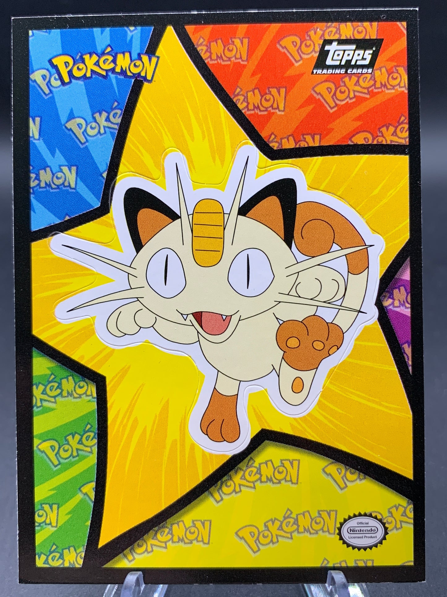Pokémon: Meowth The Movie Sticker & Puzzle Card 2