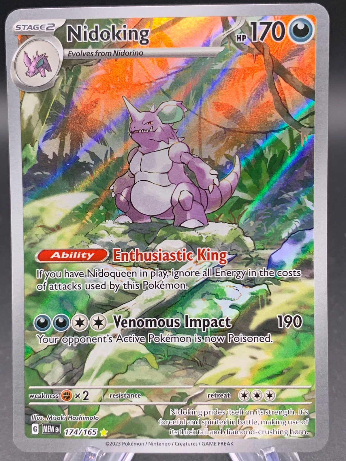 Pokémon TCG: 2023 Nidoking - 174/165 - SV: Scarlet & Violet 151