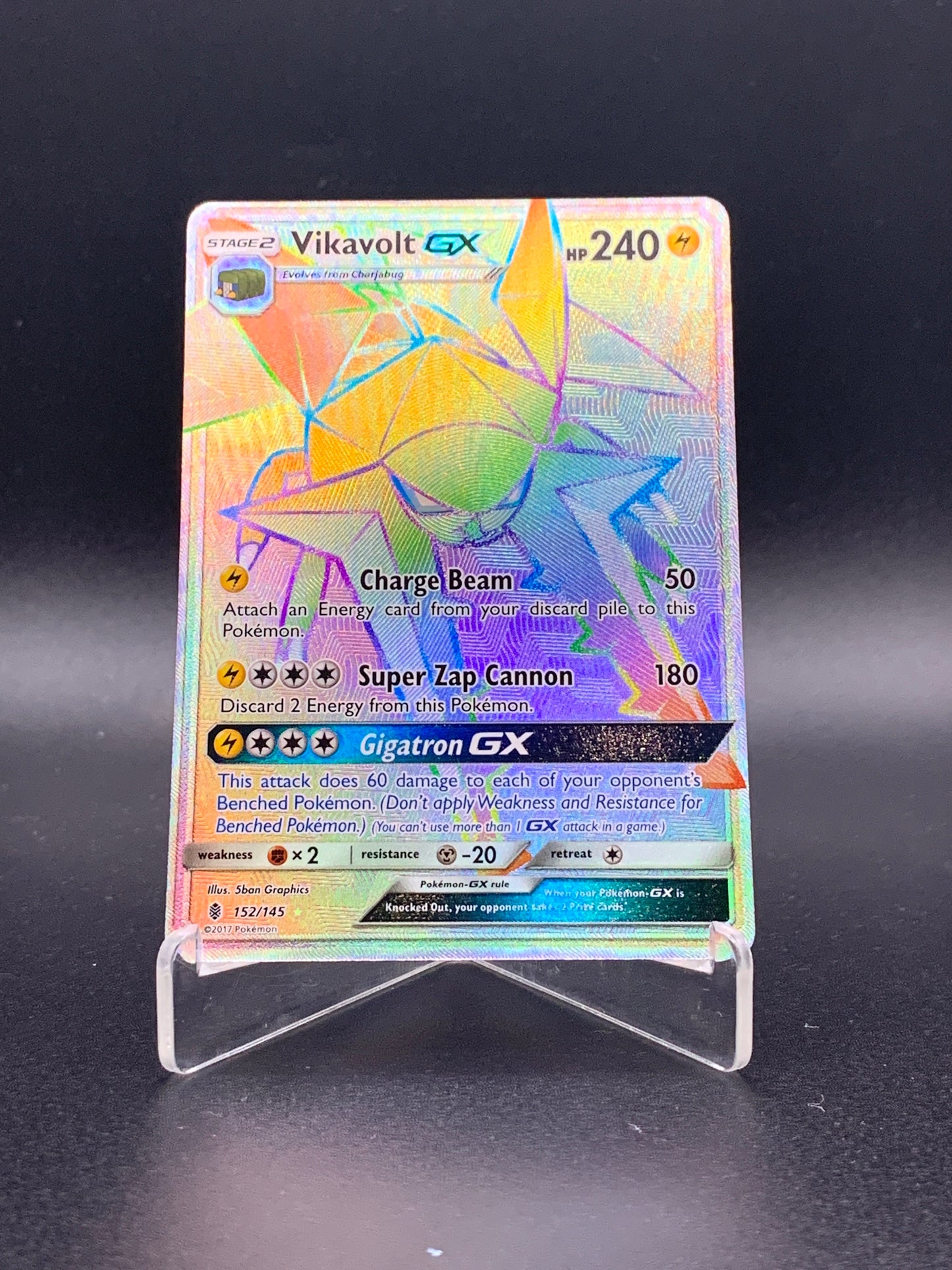 Pokémon TCG: 2017 Vikavolt GX 152/145 SM: Guardians Rising