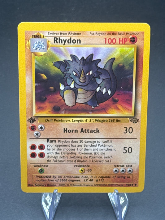 Pokémon TCG: 1999 - 1st Edition - Rhydon 45/64 -  Jungle